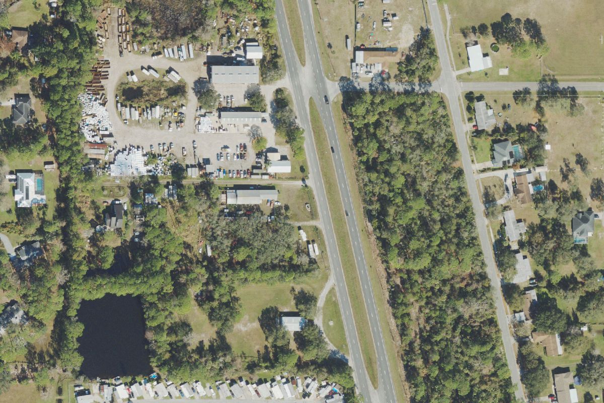 Aerial photo of Auto Junker Titusville