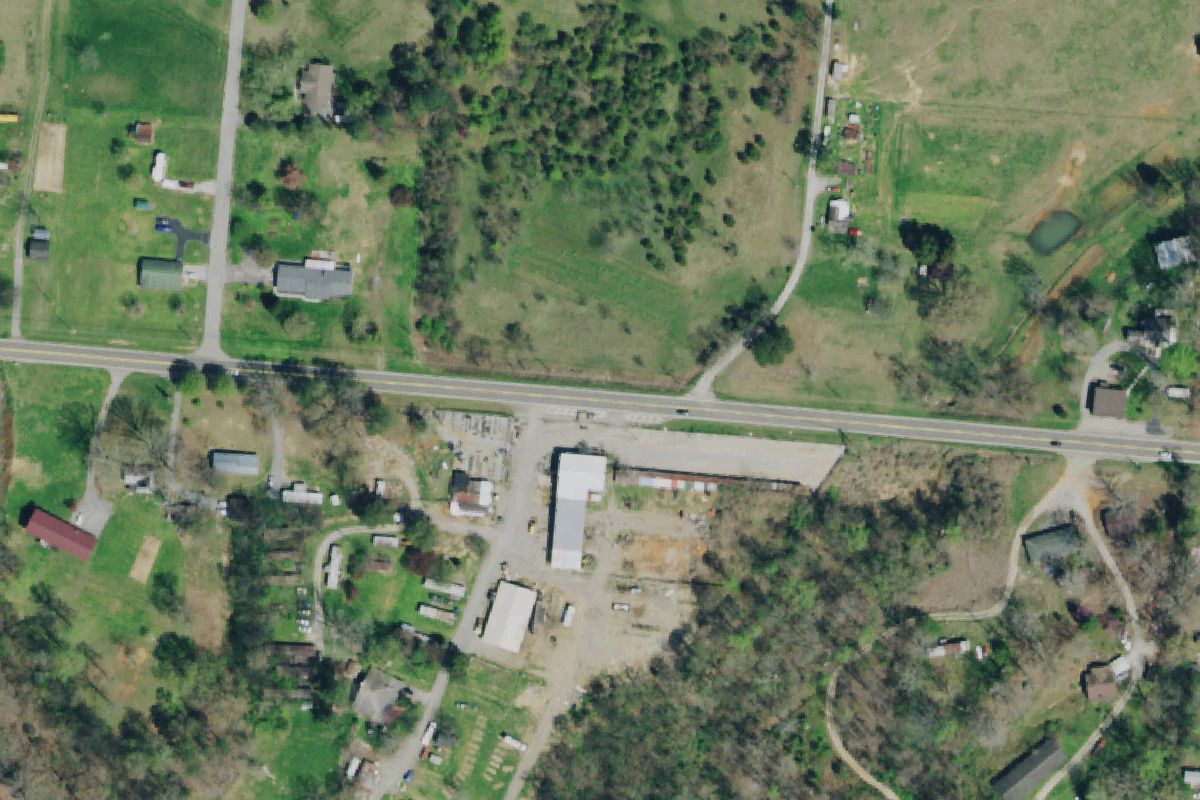 Aerial photo of East Tenn. Auto Center at 647 Asheville Highway