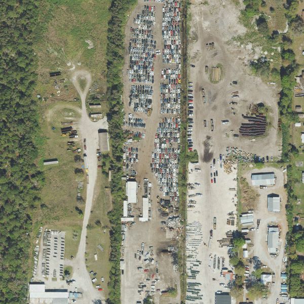 Aerial photo of Indian River Auto Salvage