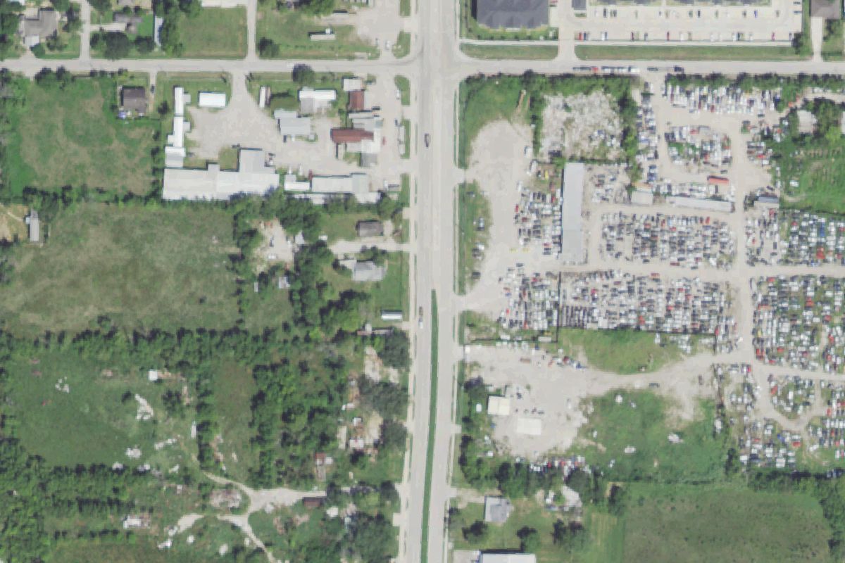 Aerial photo of Parts R US at 13701 Cullen Blvd