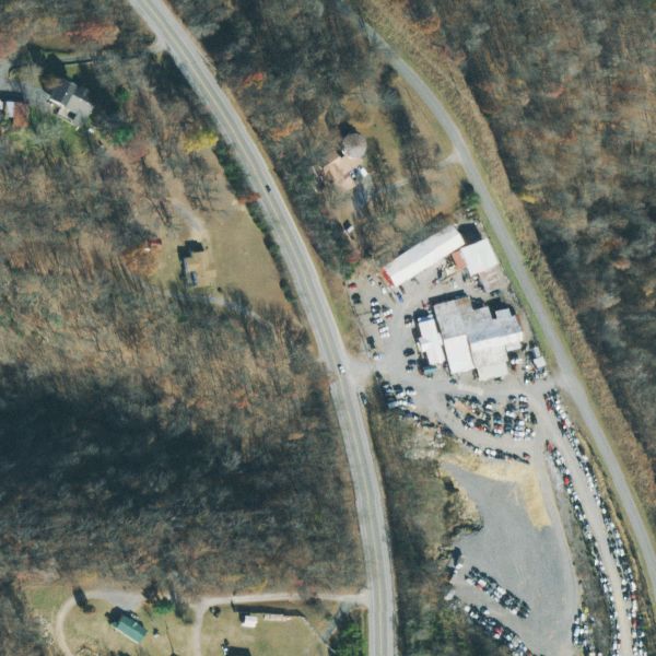 Aerial photo of Woodbury Auto Salvage and Recycling