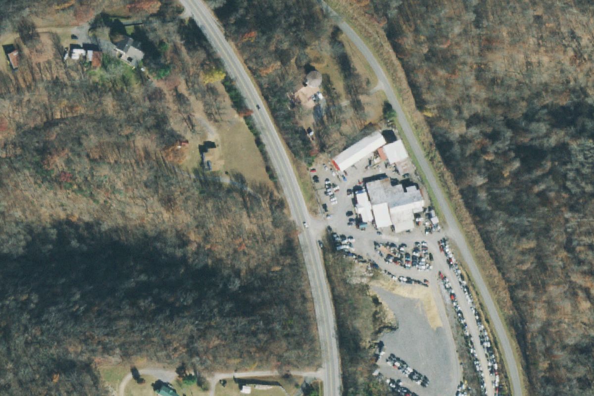 Aerial photo of Woodbury Auto Salvage and Recycling at 3241 Jim Cummings Hwy