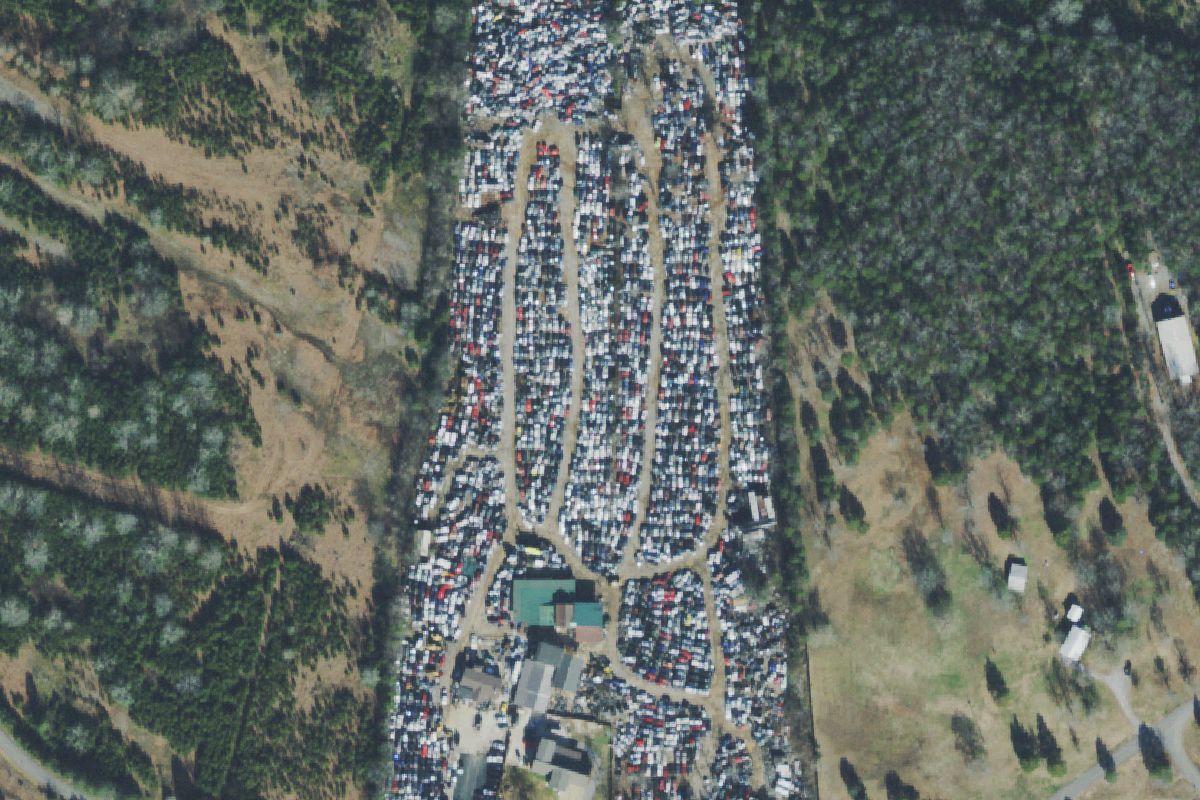 Aerial photo of A-1 Auto Parts