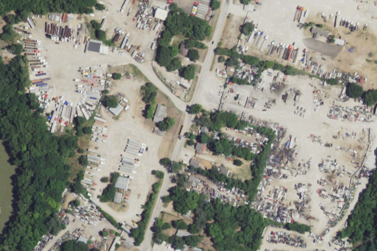 Aerial photo of CFC Recycling at 2716 Dowdy Ferry Rd
