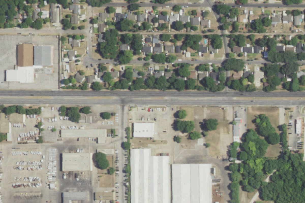 Aerial photo of Yeliz Motors and Auto Parts Ville