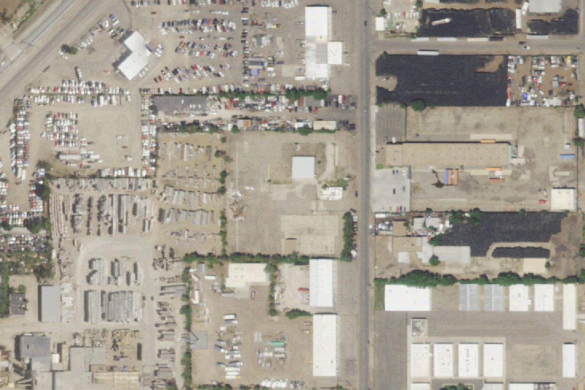 Aerial photo of Denver Scrap Metal Recycling at 5101 York St
