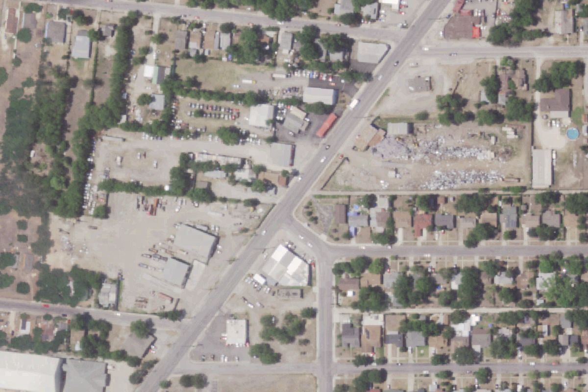 Aerial photo of Rams Auto Salvage