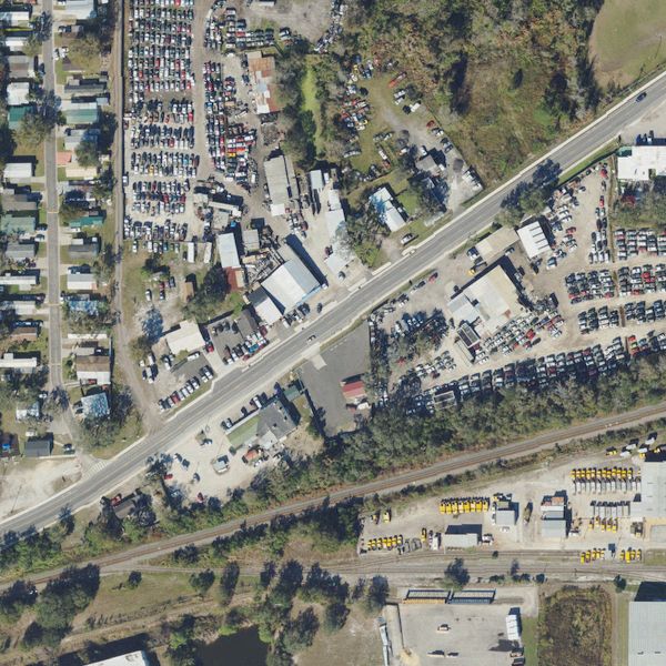 Aerial photo of Plant City Auto Salvage Service