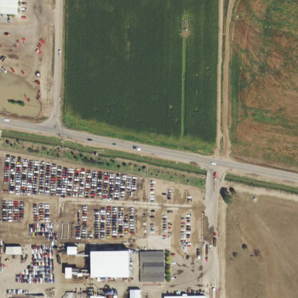 Aerial photo of Andersens Sales and Salvage 8 St