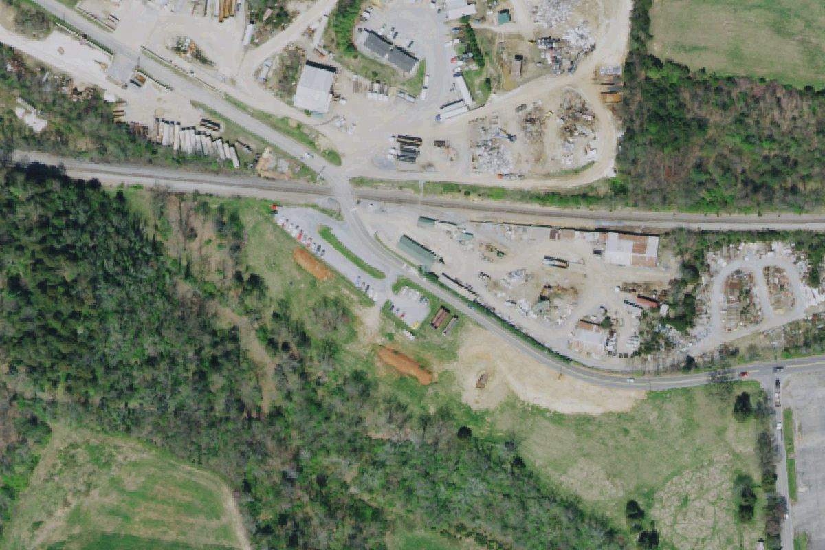Aerial photo of Ameriscrap (Greeneville Iron and Metal)