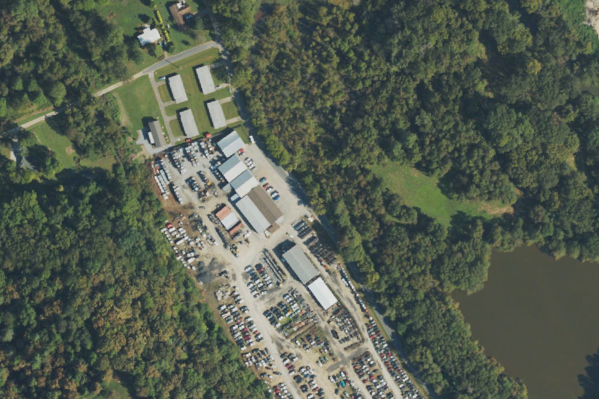 Aerial photo of J & T Auto Parts at 241 Major Conley Rd