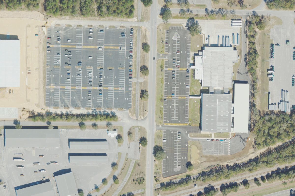 Aerial photo of Butler Auto Recycling at 5505 Industrial Blvd