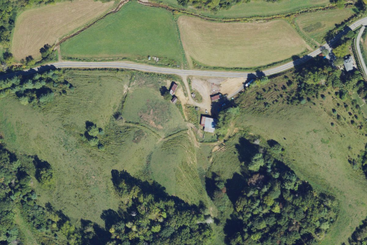 Aerial photo of Allen's Wrecker Service and Used Parts