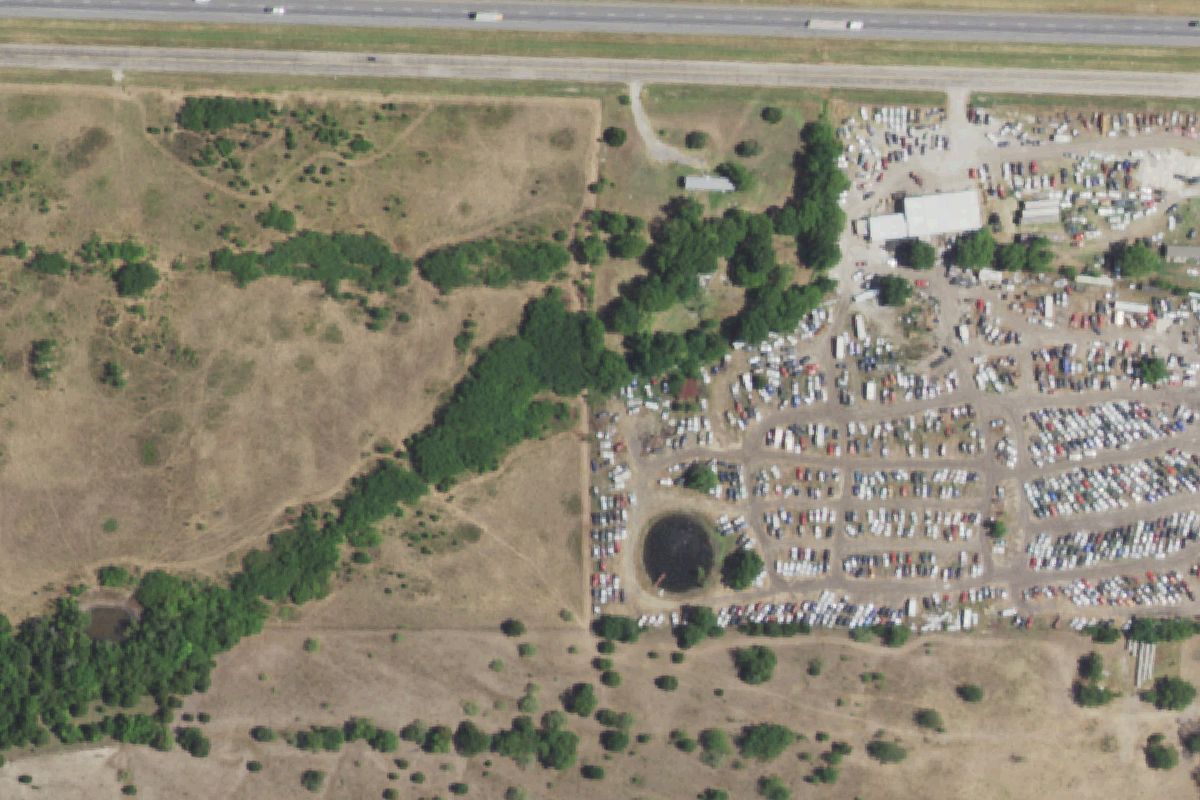 Aerial photo of I-30 Auto Recyclers