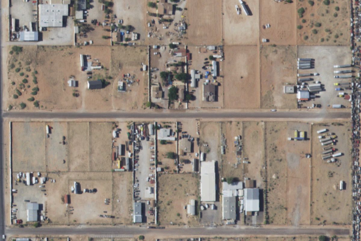Aerial photo of Panchos Auto Parts