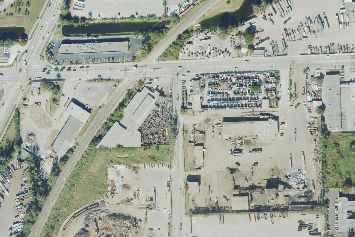 Aerial photo of C.a. Truck Parts at 13480 Cairo Lane