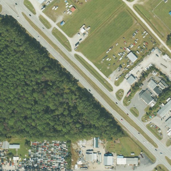 Aerial photo of Atlantic Auto Parts & Salvage