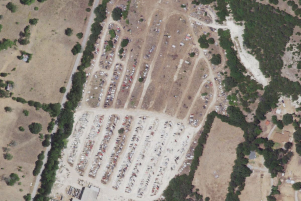 Aerial photo of Quinton & Sons Auto Parts and Auto Glass at 4624 US 84