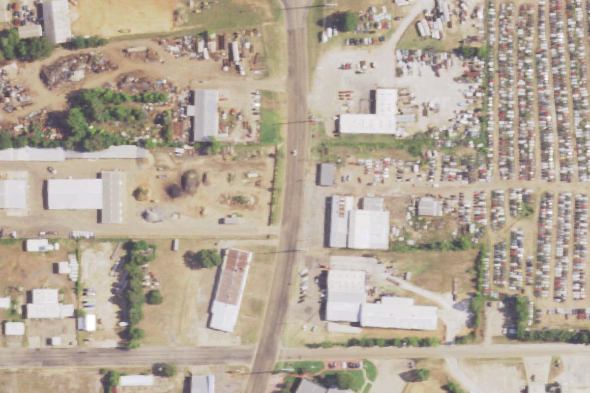 Aerial photo of Dennis Cameron Auto Sales & Salvage