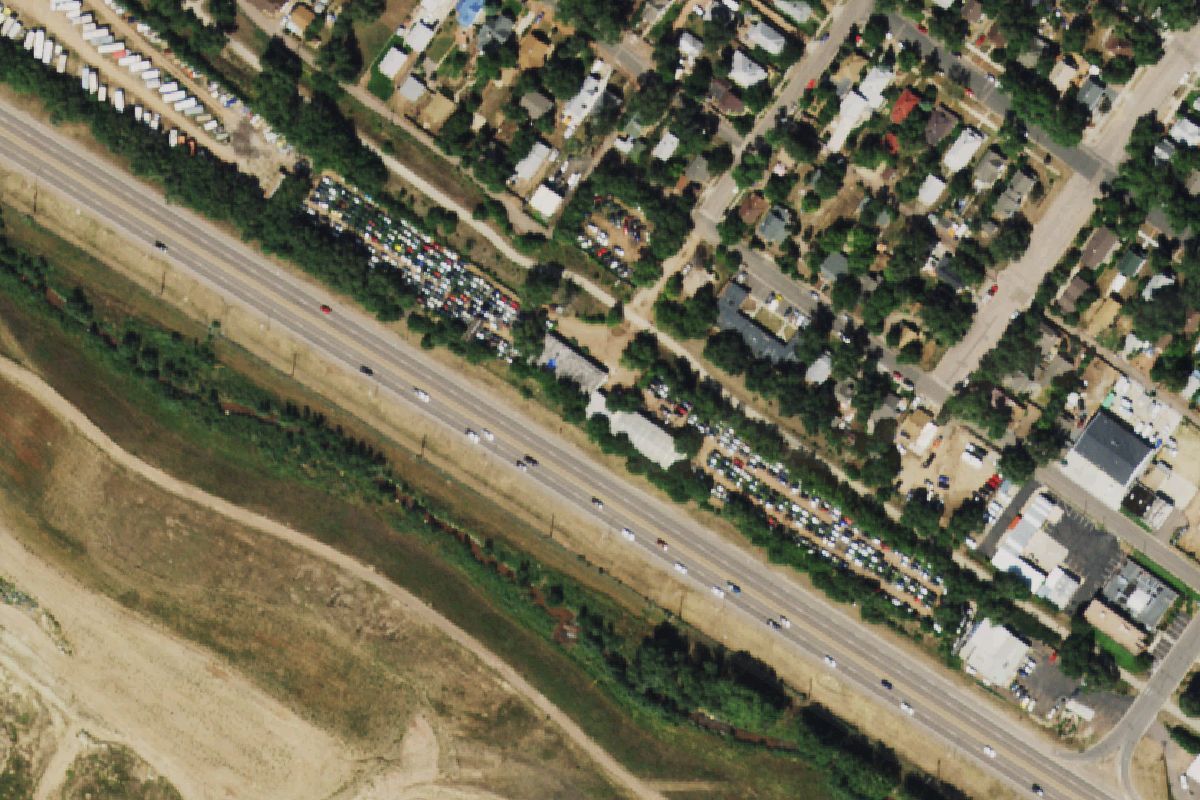 Aerial photo of Best Foreign Used Parts at 400 S 16 St