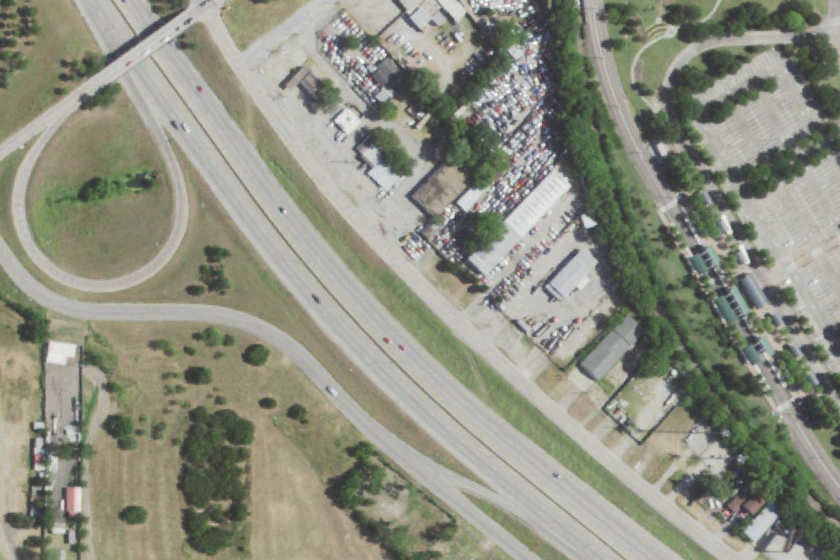 Aerial photo of Billy Henderson Auto Parts