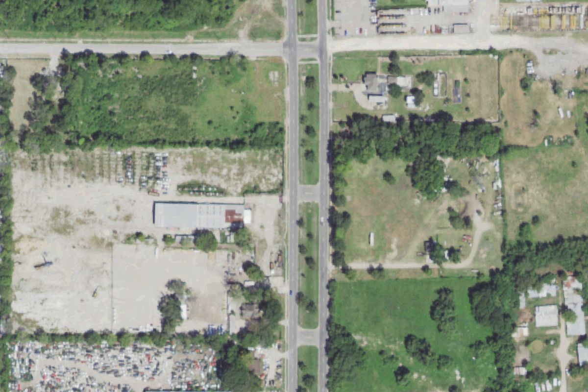 Aerial photo of Southside Auto Parts at 13030 Cullen Blvd