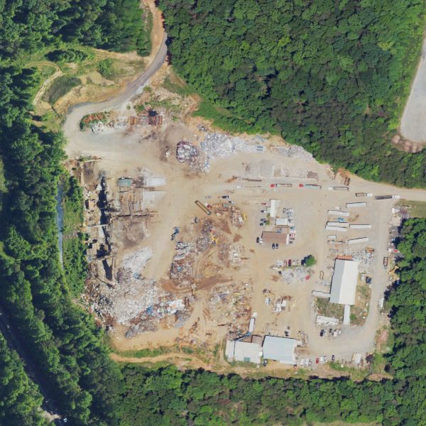 Aerial photo of Foss Recycling