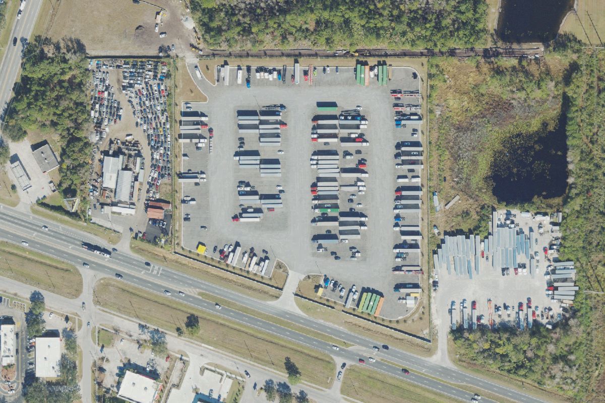 Aerial photo of J n B Auto Parts at 17105 E Colonial Dr