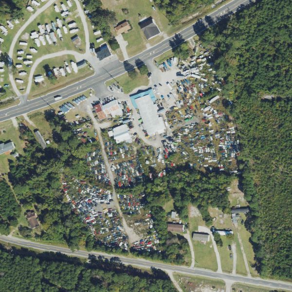 Aerial photo of Shepard's Wrecker & Garage Services