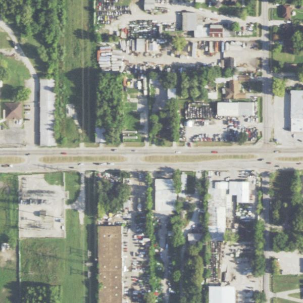 Aerial photo of City Auto Recycling