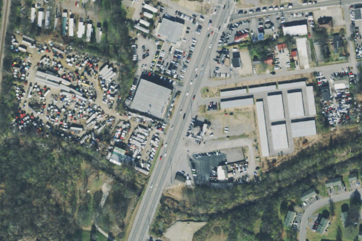 Aerial photo of Auto Parts & Salvage