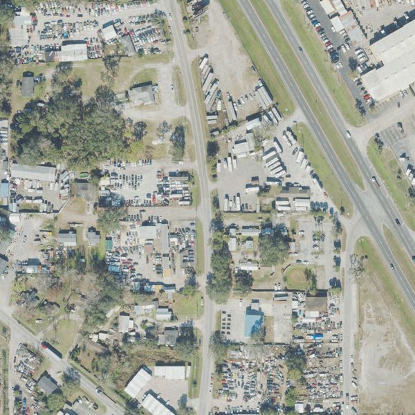 Aerial photo of Papi's Recycling