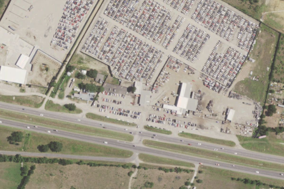 Aerial photo of Austin Wrench A Part at 5055 Hwy 71 East