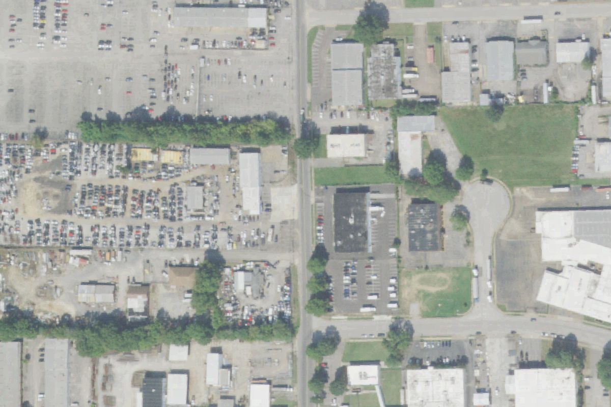 Aerial photo of Wiley's (Jay) Imports