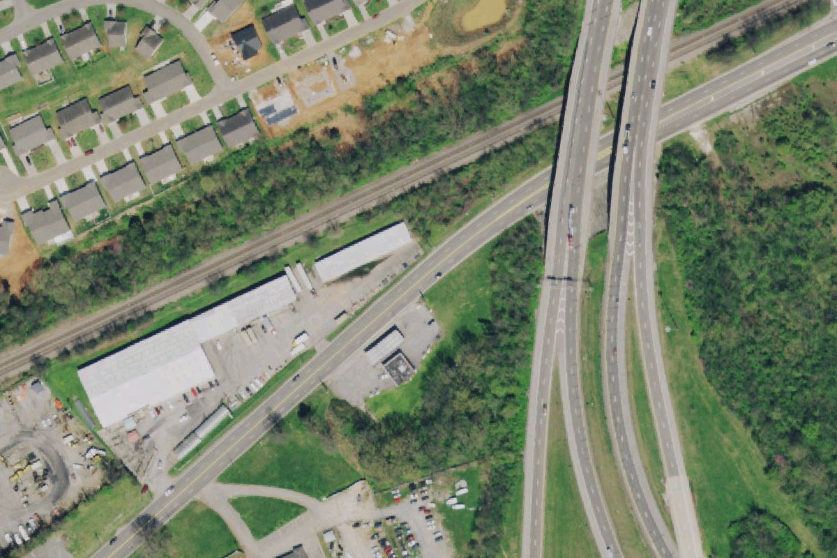 Aerial photo of Tennessee Auto Salvage & Recycling at 5000 Rutledge Pike