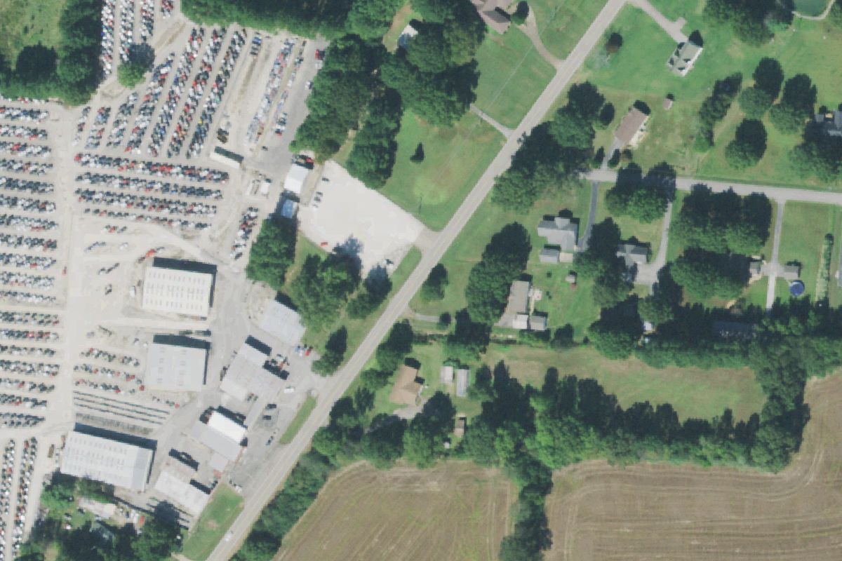 Aerial photo of West Tennessee Pick and Pull