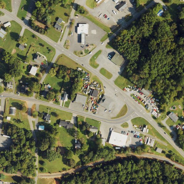 Aerial photo of Foothills Salvage