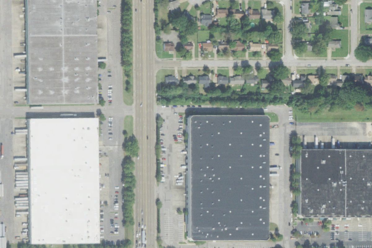 Aerial photo of LKQ Memphis at 4640 Hickory Hill Rd.