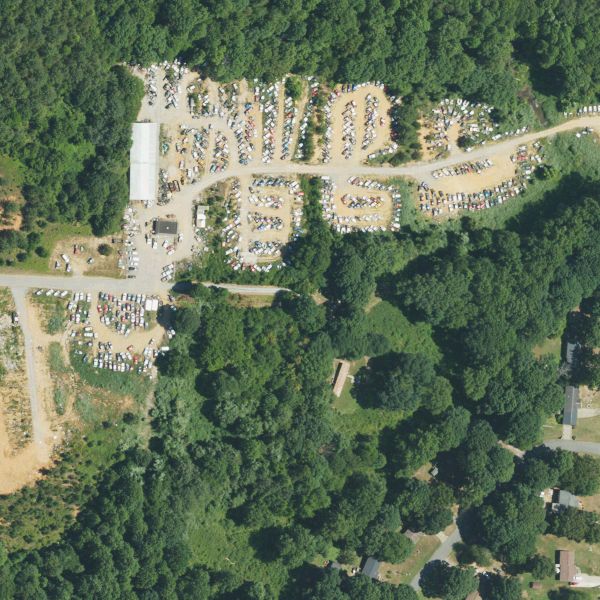 Aerial photo of Church Auto Parts