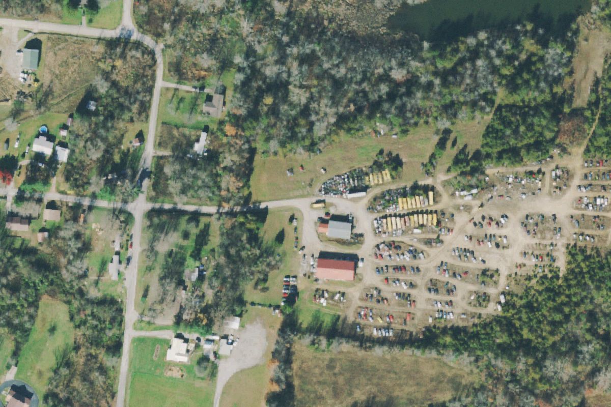 Aerial photo of Lane Auto Salvage