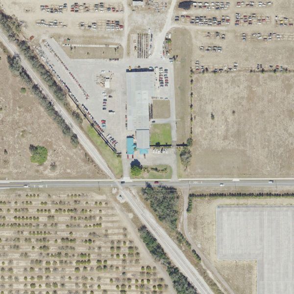 Aerial photo of Jim's Import Auto Salvage