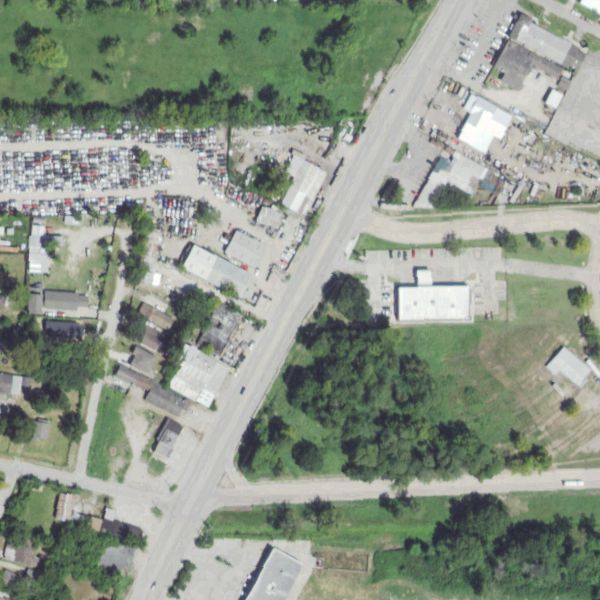 Aerial photo of Comanche Auto Parts