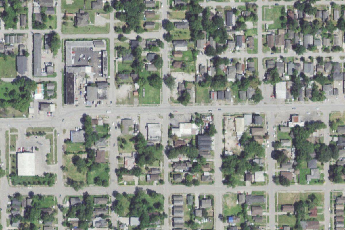 Aerial photo of Miranda's Auto Recycling