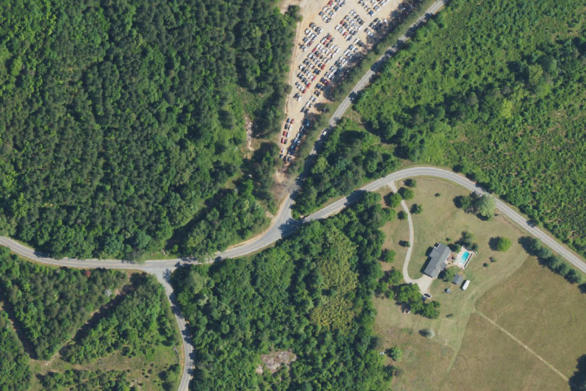 Aerial photo of Butler Auto Sales and Parts