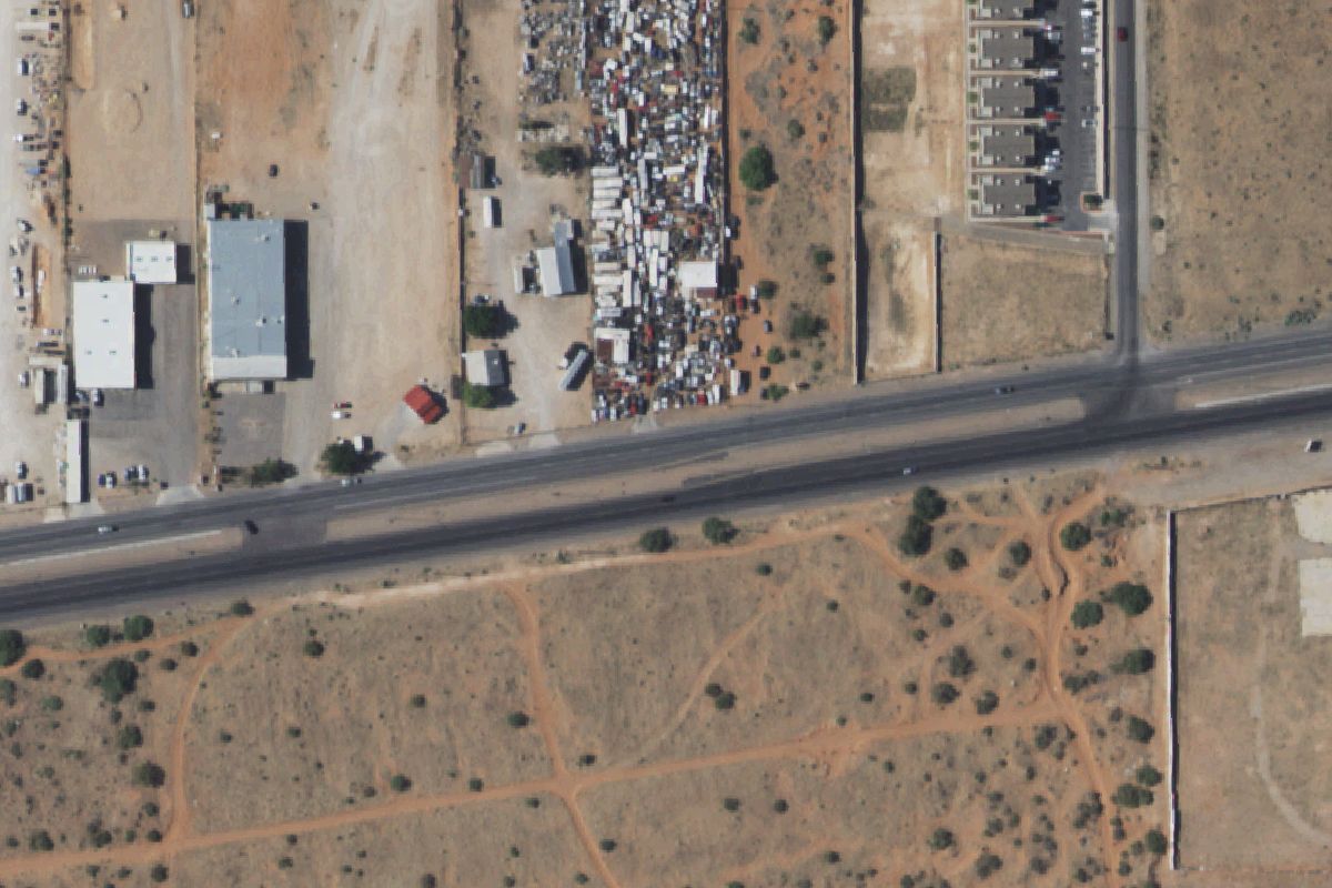 Aerial photo of H & R Auto Sales