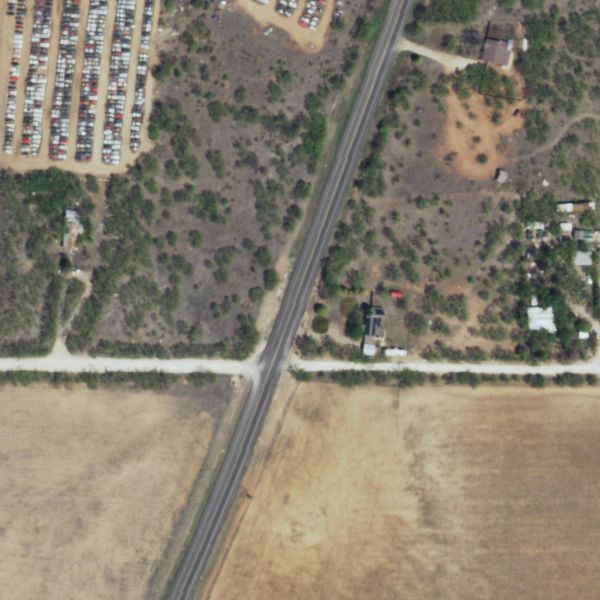 Aerial photo of FM 600 Wrecking