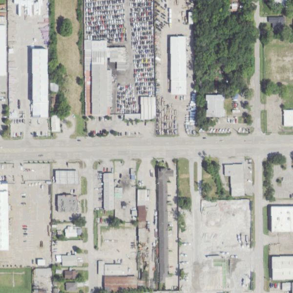 Aerial photo of Manuel's Used Auto Parts