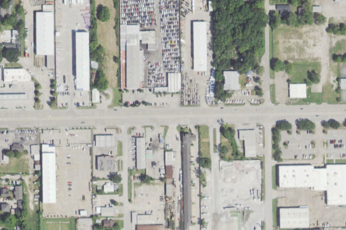 Aerial photo of Manuel's Used Auto Parts at 5309 Spencer Hwy