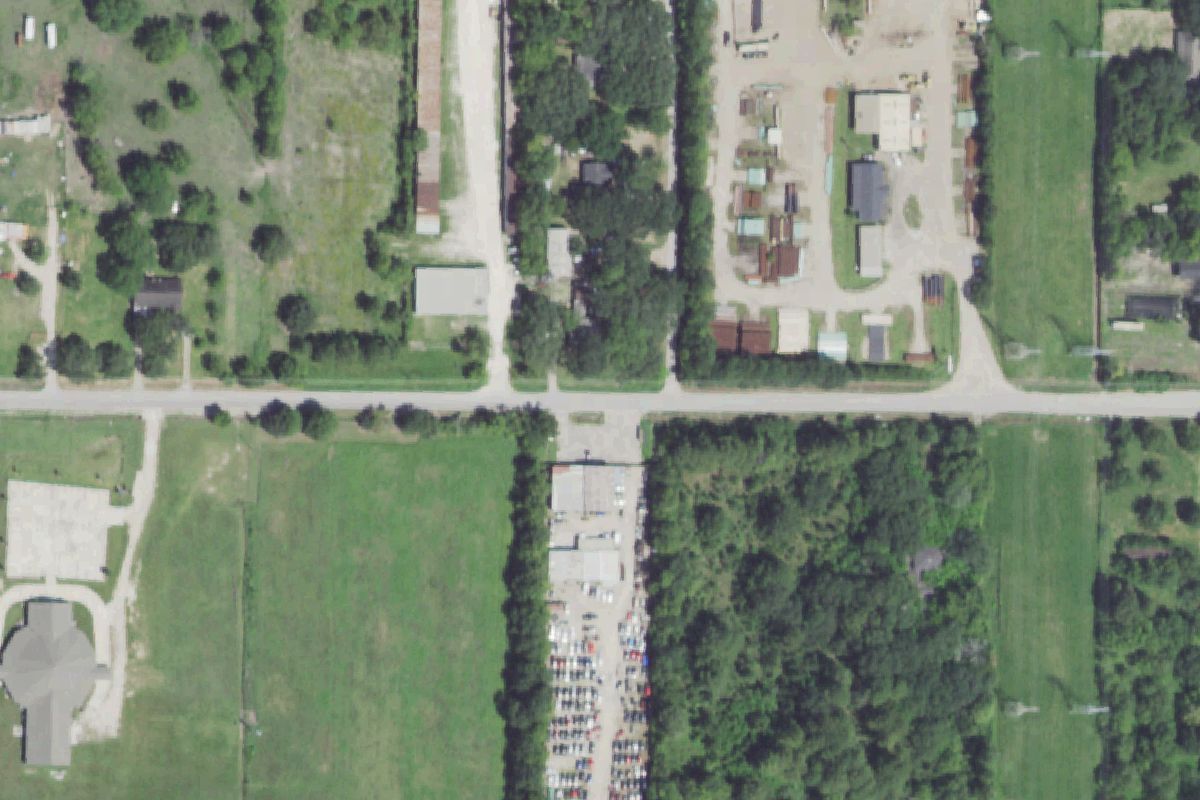 Aerial photo of Gulfcoast Houston Auto Parts