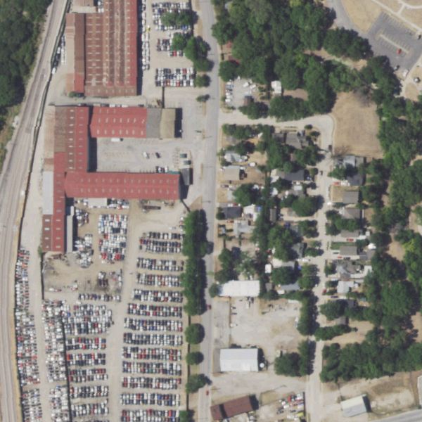 Aerial photo of American Auto Salvage
